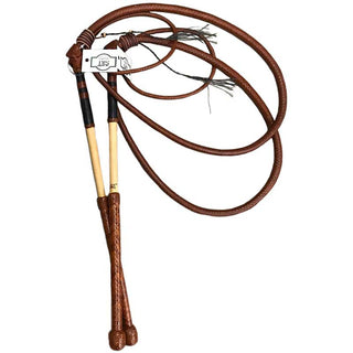 Pair of Stock Whips, 12 plait, 4'6"