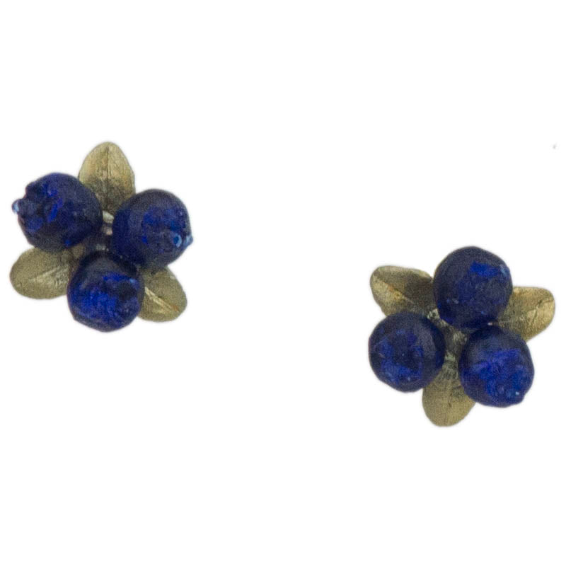 Petite Blueberry Earrings, Post