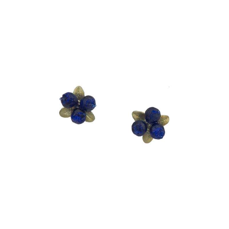 Petite Blueberry Earrings, Post