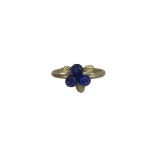 Petite Blueberry Adjustable Ring