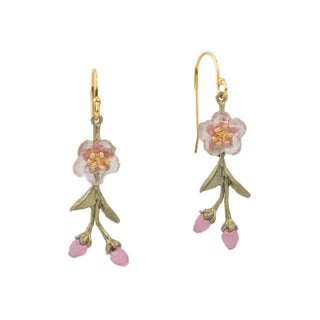 Peach Blossom Earrings, Fishook