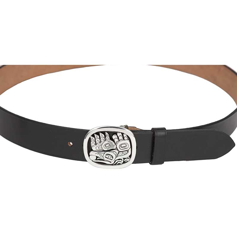 Raven Steals the Sun Belt Buckle, Sterling Silver, for 1 1/2"belt
