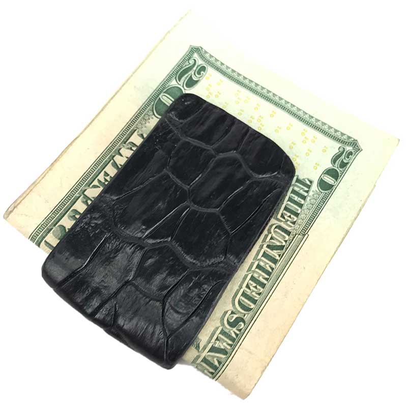 Crocodile Money Clip, Brown