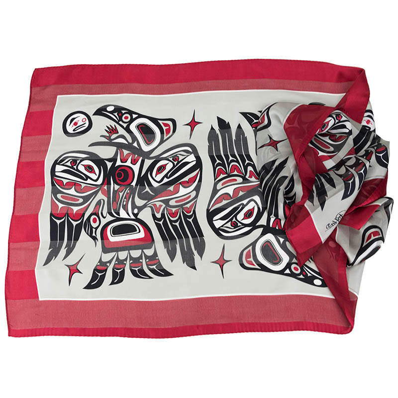 Raven Silk Scarf, Bill Helin
