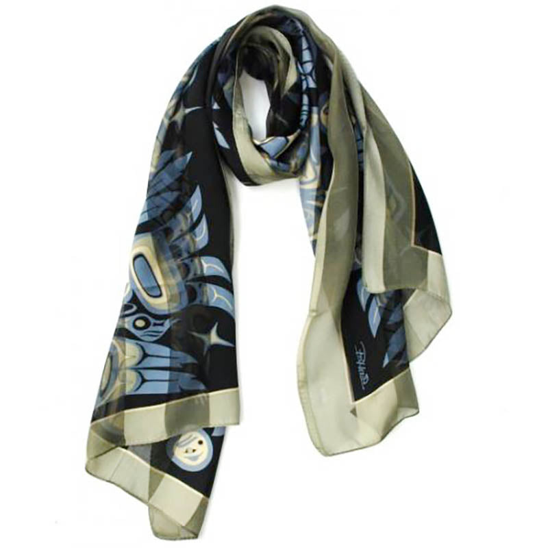 Raven Silk Scarf, Bill Helin