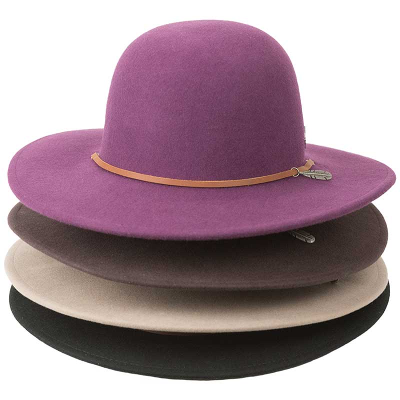 Bird and Feather Wool Hat