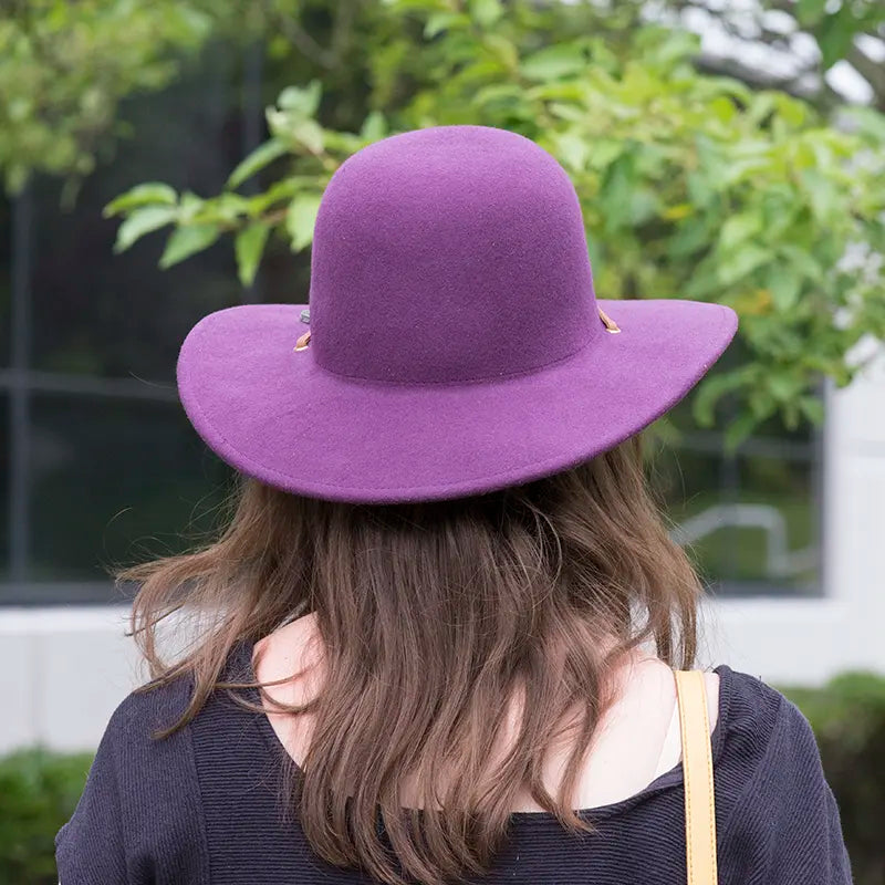 Bird and Feather Wool Hat