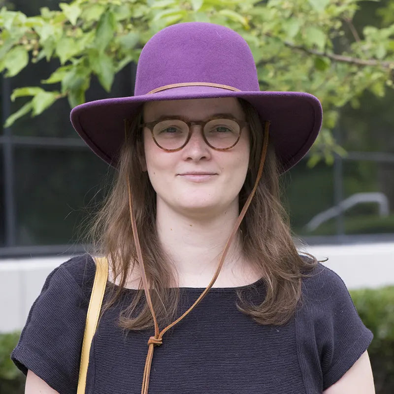 Bird and Feather Wool Hat