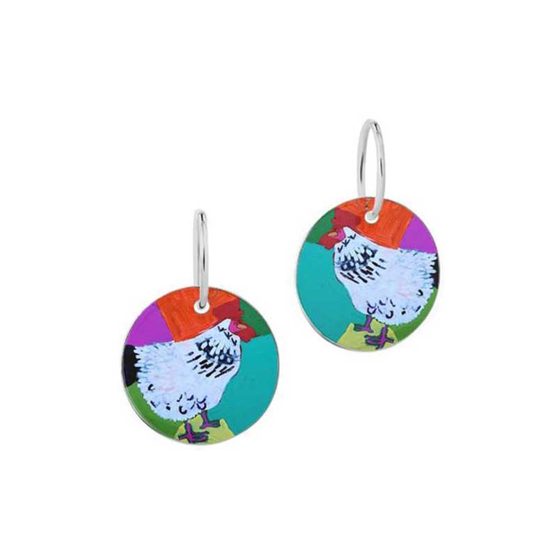 Rooster of Yuendumu Earrings (DD10)