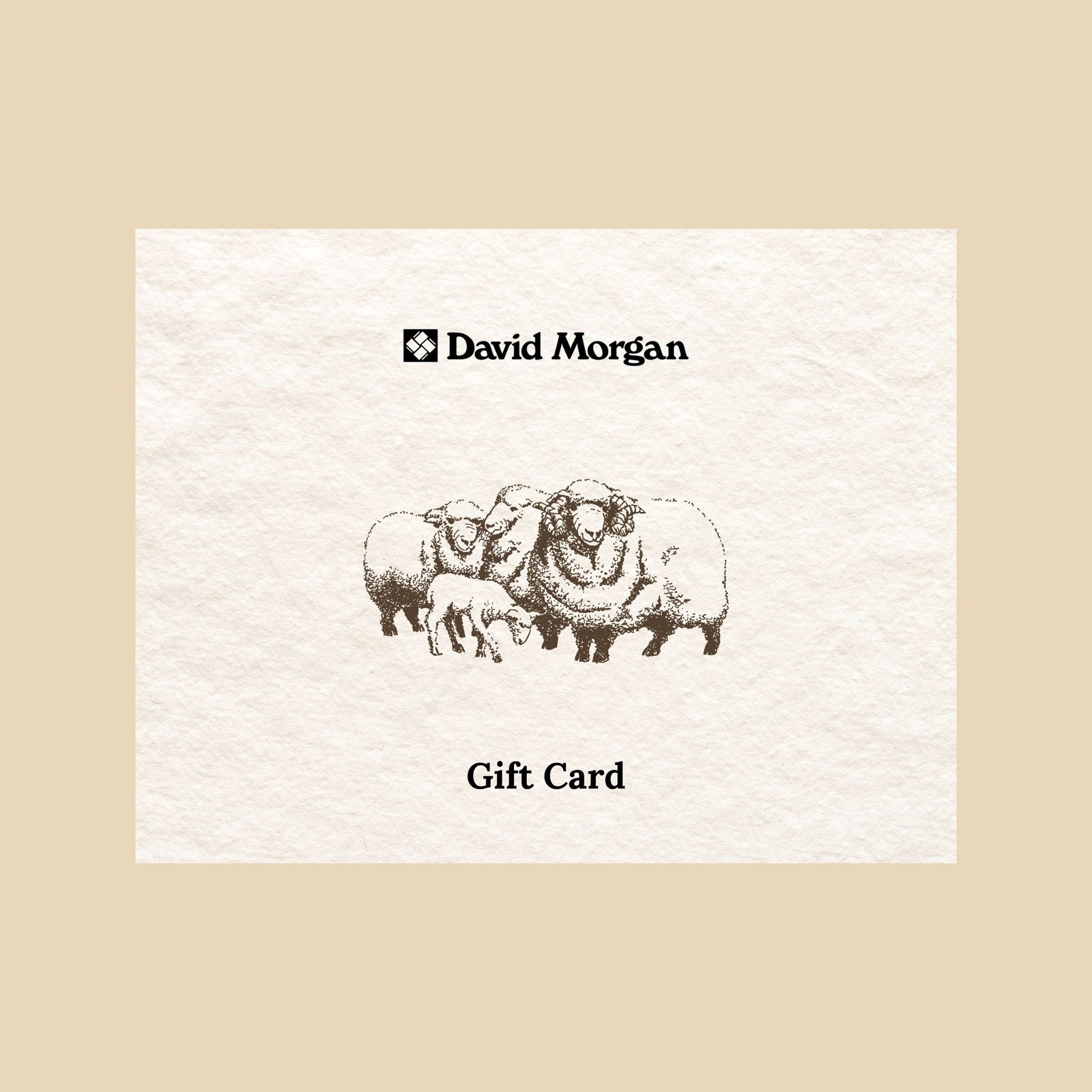 David Morgan Gift Card (Sheep)