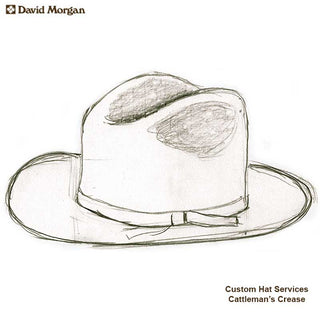 Custom Hat Service, Cattleman's Crease
