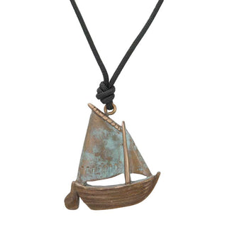 Gaff Rigged Sail Boat Pendant
