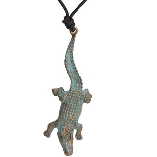 Alligator Pendant with cord