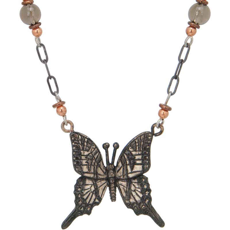 Swallowtail Butterfly 2 Beaded Necklace