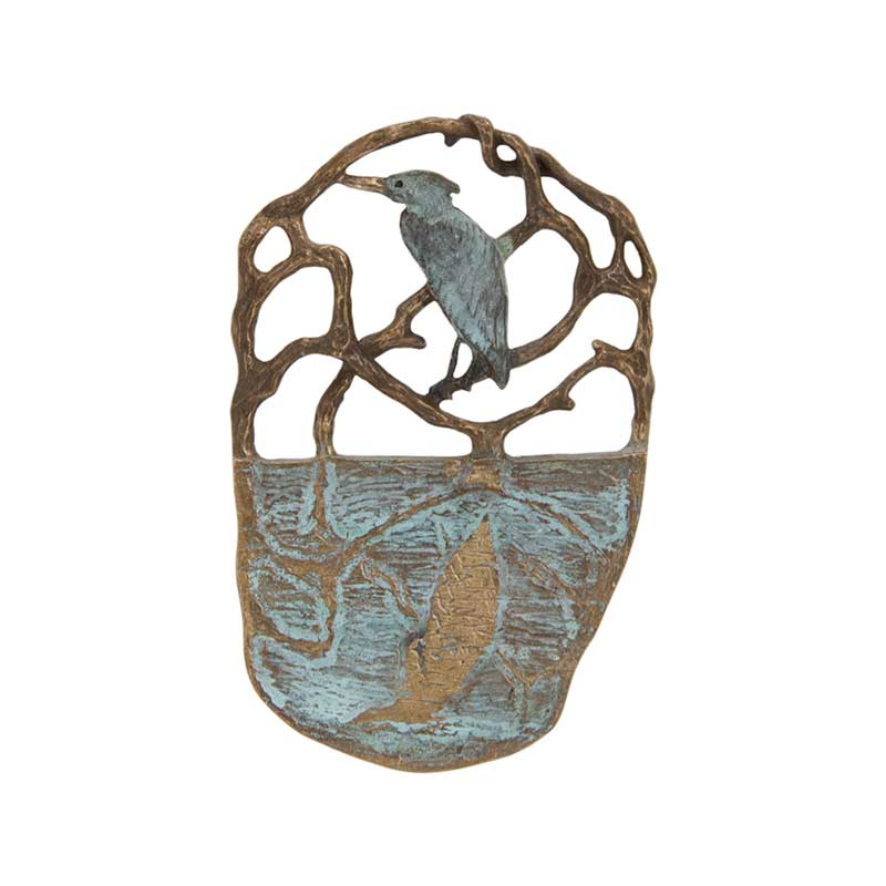 Heron Reflections Pin