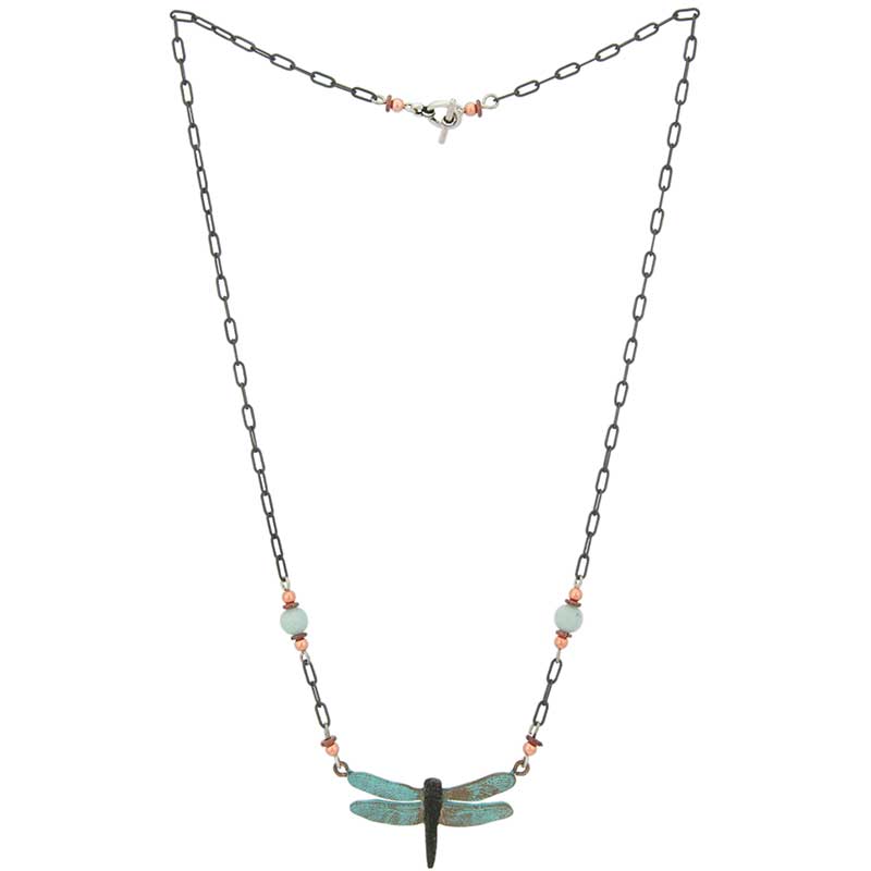 Dragonfly 2 Beaded Necklace