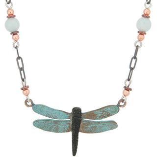Dragonfly 2 Beaded Necklace