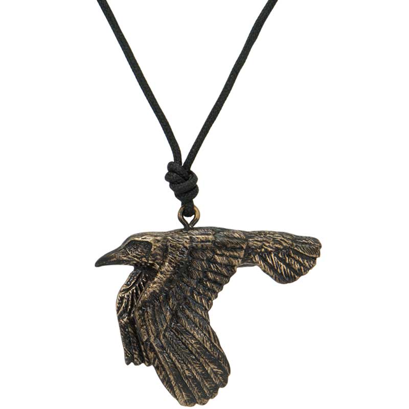 Raven In Flight Pendant