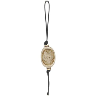 Wolf and Print Amulet Zipper Pull