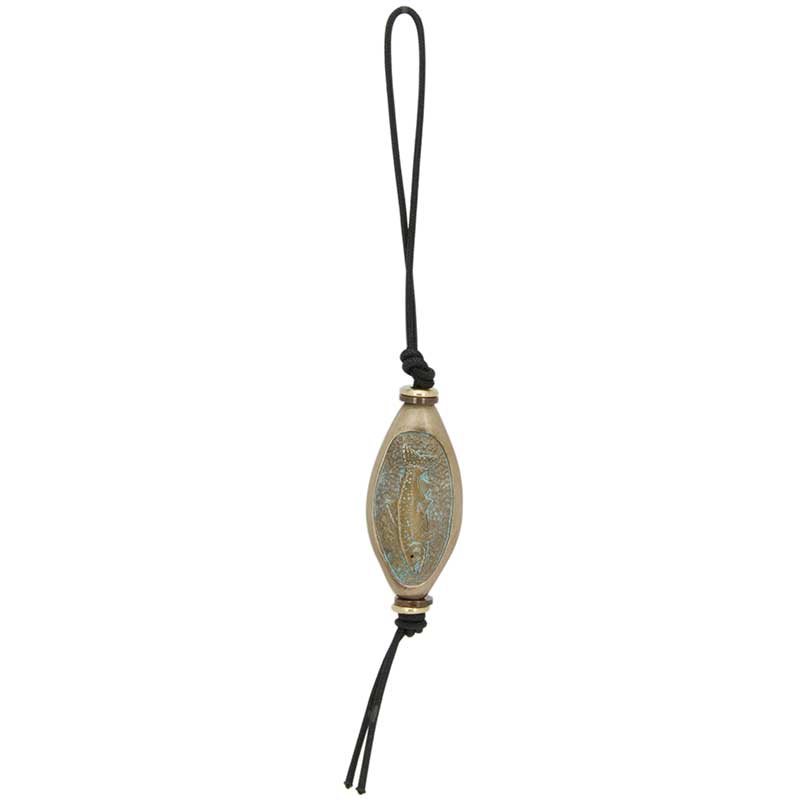 Salmon and Bones Amulet Zipper Pull