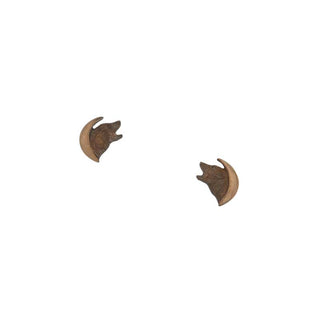 Wolf In The Moon Earrings, Post