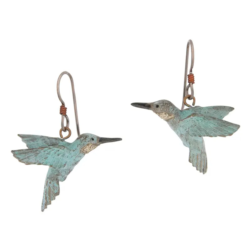 Hummingbird Earrings, Fishhook