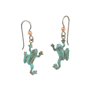 Tree Frog Earrings, Fishhook