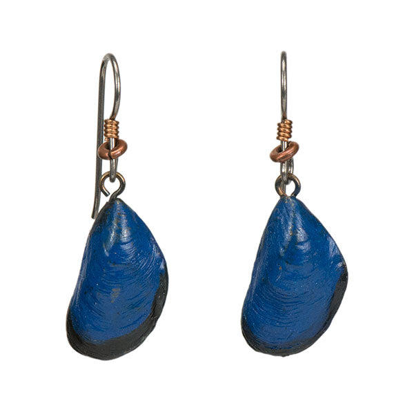 Penn Cove Mussel Earrings, Fishhook