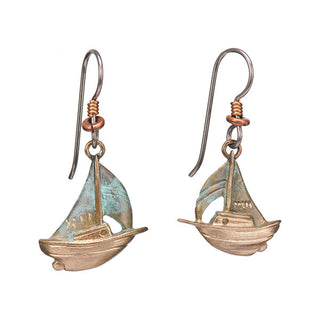 Marconi Sloop Earrings, Fishhook