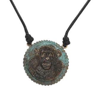 Chimpanzee Pendant with cord