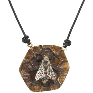Honey Bee Pendant with cord