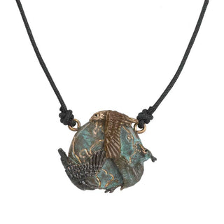 Peace Globe Pendant with cord