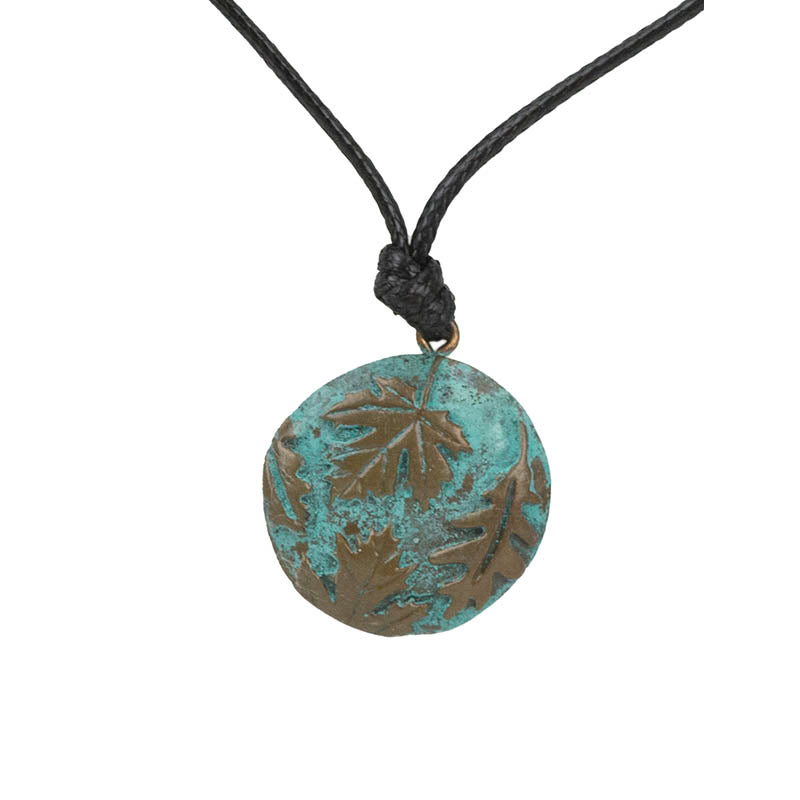 Nature's Leaves Pendant with cord