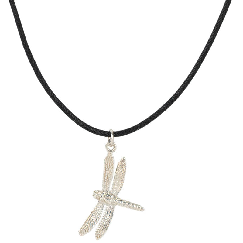 Dragonfly Necklet, Left, Sterling Silver