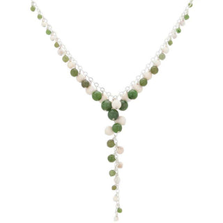 Jade and Woolly Mammoth Ivory Necklace
