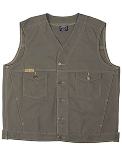 Western Vest, Rinsed Olive