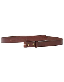 Leather Belt, 1.25 inch, No Buckle