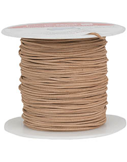 Round Leather Lace, Natural, 100 m