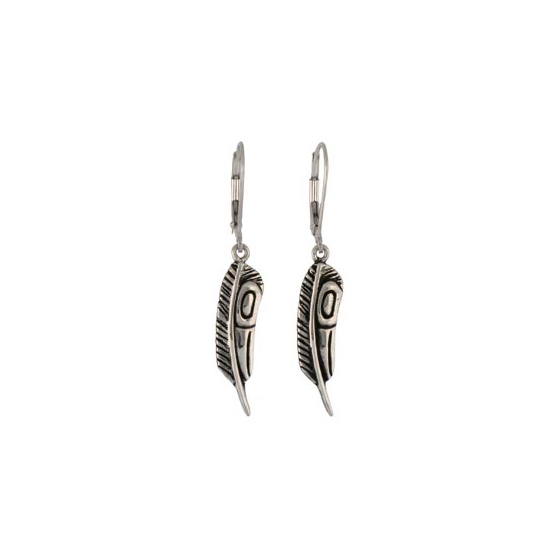 Raven feather deals earrings