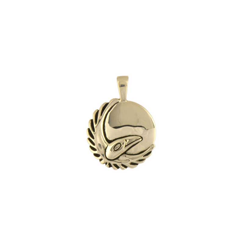 March Moon Pendant, 14 kt Gold