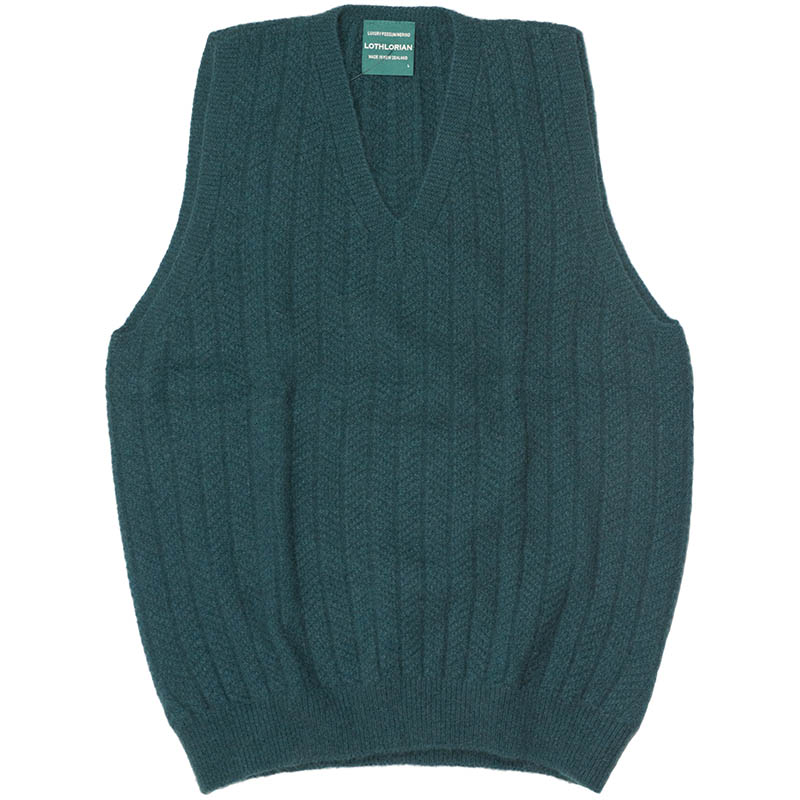 Possum Pullover Vest, Tasman Green